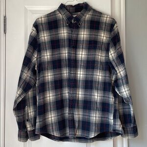 Abercrombie & Fitch Plaid Flannel Shirt in Black and Red